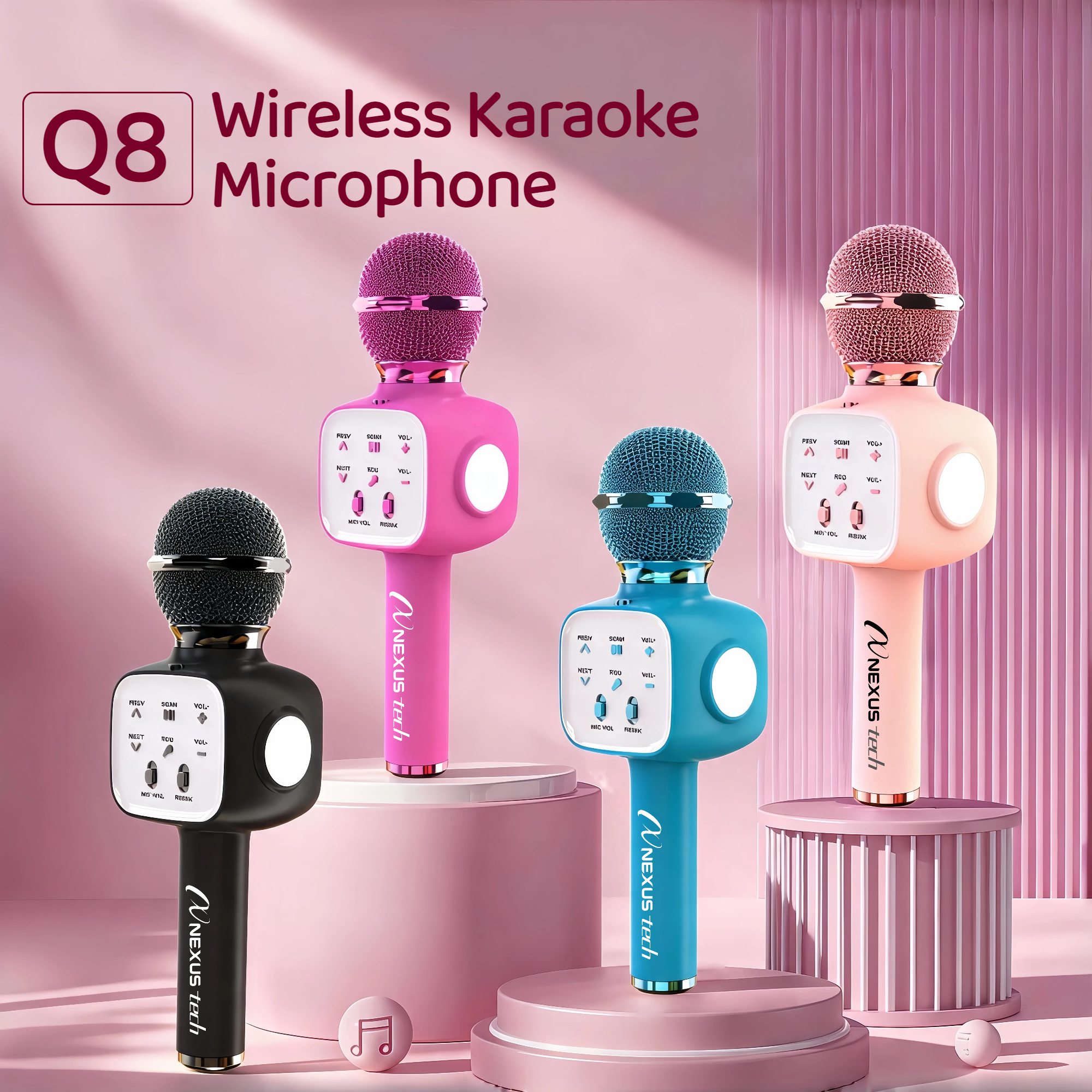 Home Appliances - Kabelloses Bluetooth 5.2 Karaoke-Mikrofon 5-in-1 Handmikrofon
