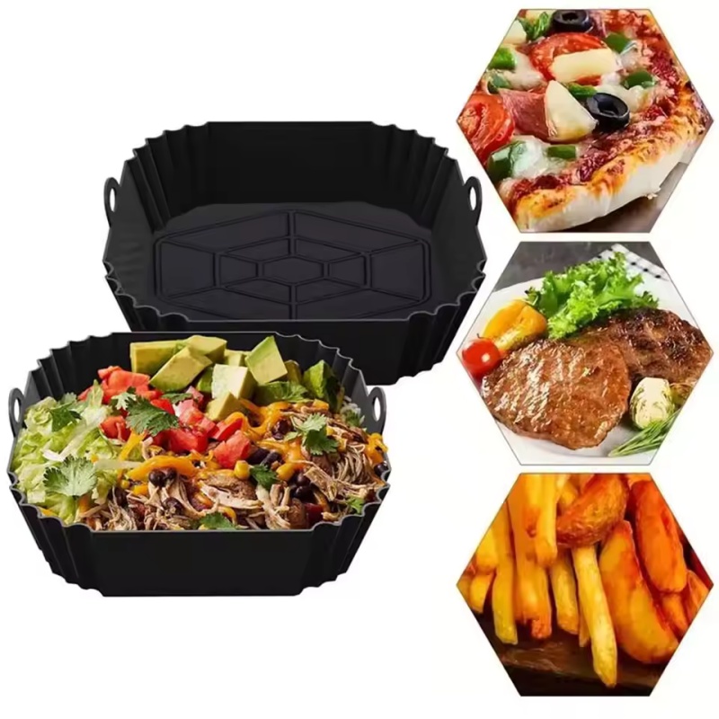 Air Fryer Silicone Pot Liner - 1pc Silikon Air Fryer Topf Tablett