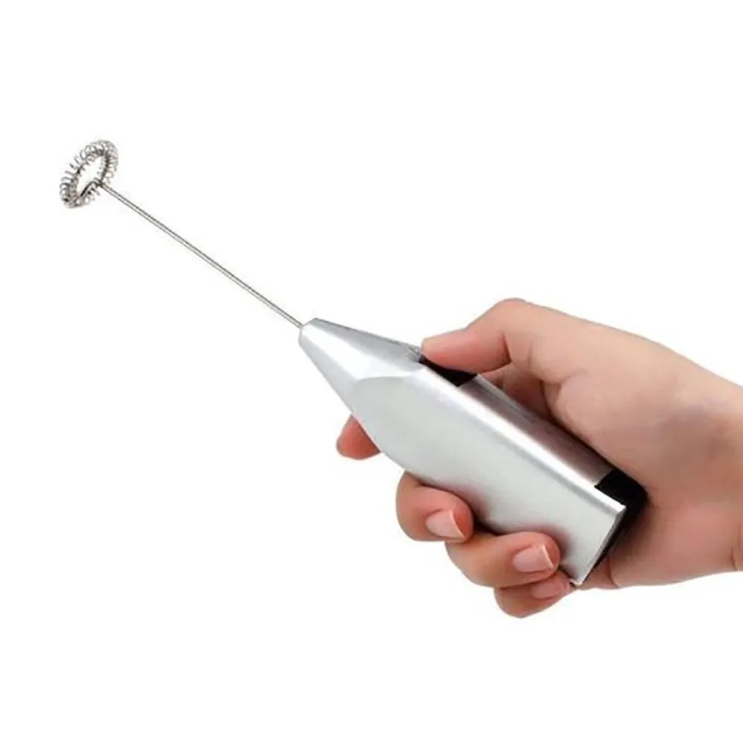 Electric Milk Frother Handheld - Haushalt Mini Edelstahl Elektrische Hand Schneebesen